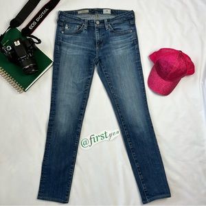 AG Adriano Goldschmied The Stilt Cigarette Leg blue Pants Size 26R